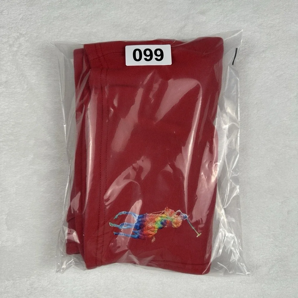 Polo Ralph Lauren Red Shorts Rainbow Pony Logo Boys‎ Size L (14-16)